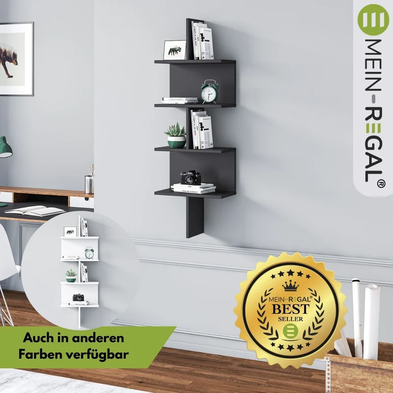 Mein-Regal Wandregal OTTO aus Holz MDF, bis zu 6 Fächer