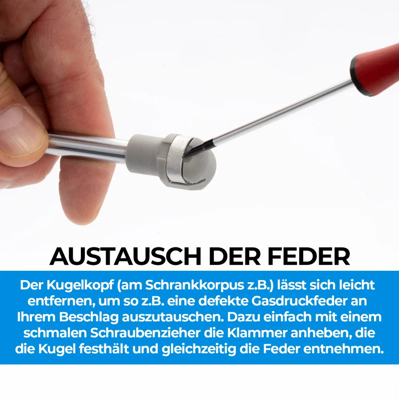 Gasdruckfeder Ersatz - Lift-o-mat Kompressionsfeder 200 - 450 Newton