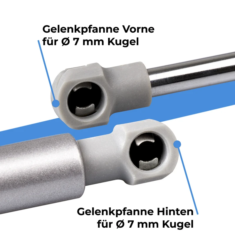 Gasdruckfeder Ersatz - Lift-o-mat Kompressionsfeder 200 - 450 Newton