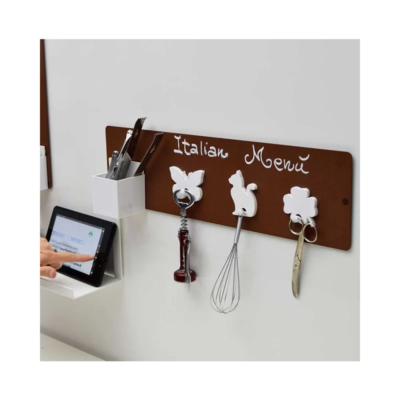 KalaMitica® Kreidetafel Magnetisch, Ohne Rahmen, 14x50cm, Rostfarbe