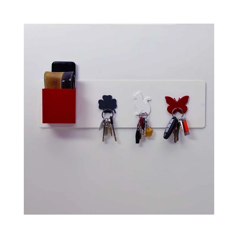 KalaMitica® Kreidetafel Magnetisch, Ohne Rahmen, 14x50cm, Weiss