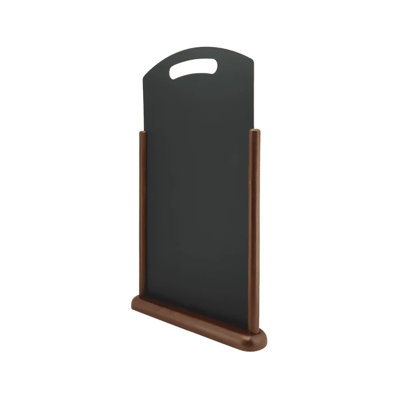 Securit® XXL Tischkreidetafel mit Holzrahmen Dunkelbraun, mit Griff, 35x54cm