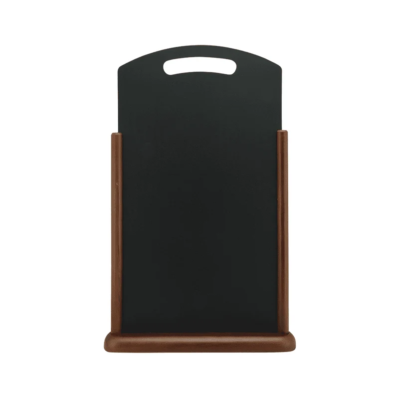 Securit® XXL Tischkreidetafel mit Holzrahmen Dunkelbraun, mit Griff, 35x54cm