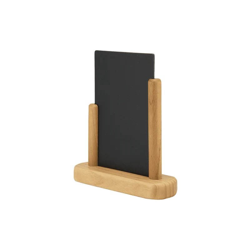 Securit® Tischkreidetafel mit Holzrahmen, Hellbraun, DIN A6