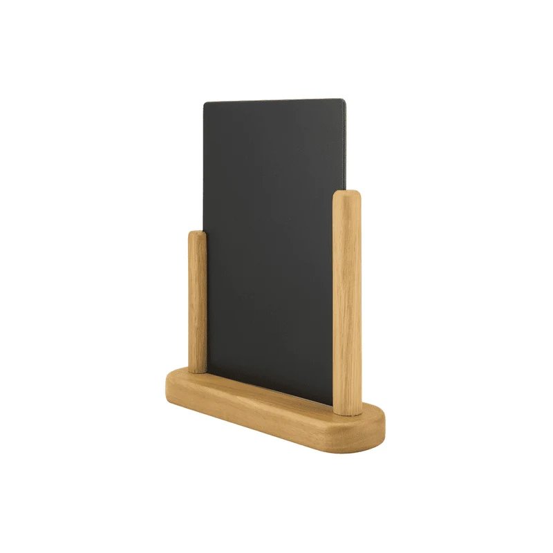 Securit® Tischkreidetafel mit Holzrahmen, Hellbraun, DIN A5