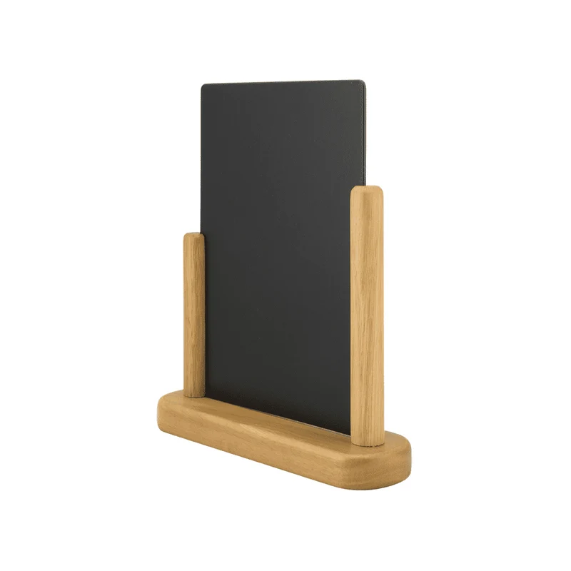 Securit® Tischkreidetafel mit Holzrahmen, Hellbraun, DIN A4