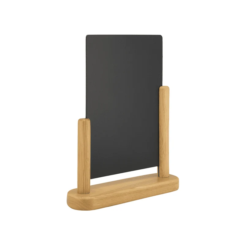 Securit® Tischkreidetafel mit Holzrahmen, Hellbraun, DIN A4