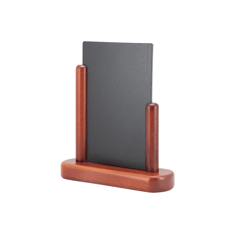 Securit® Tischkreidetafel mit Holzrahmen, Mahagoni, DIN A5