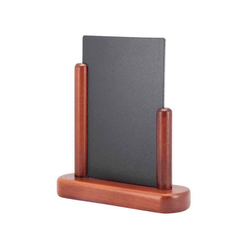 Securit® Tischkreidetafel mit Holzrahmen, Mahagoni, DIN A4