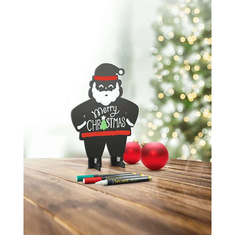 Securit® Tischkreidetafel 3D, "Weihnachtsmann", 14x22cm