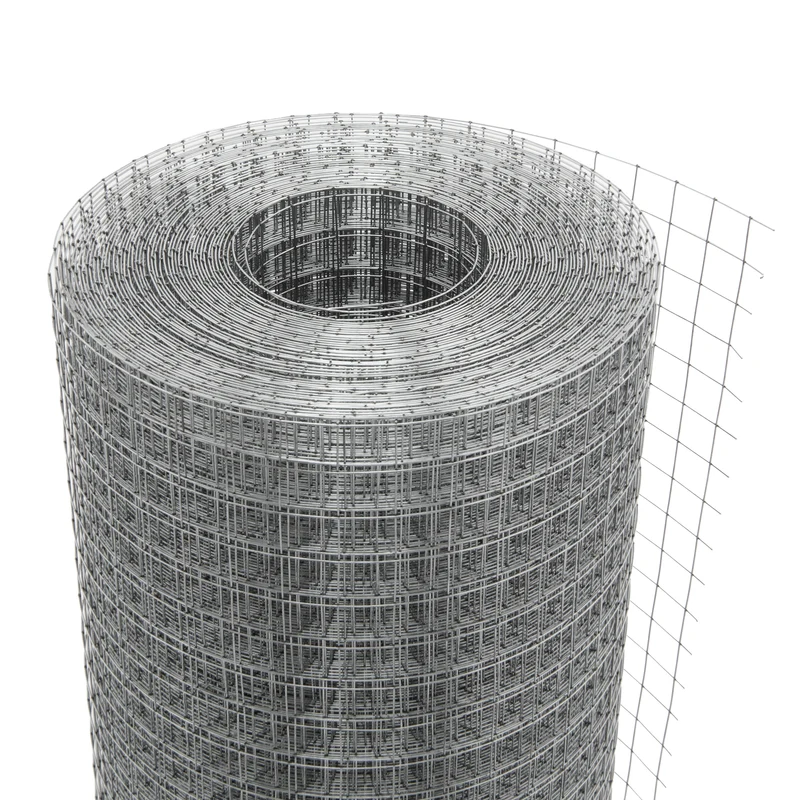 Volierendraht Silber aus verzinktem Stahl 1x25m Drahtstärke 0,75mm Maschenweite 19x19mm