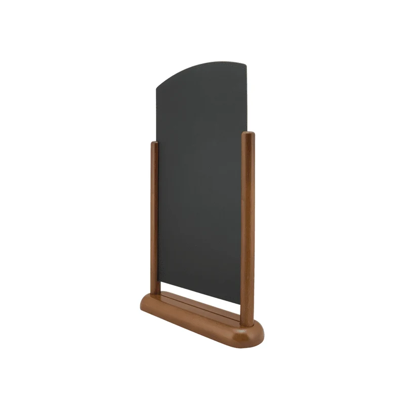 Securit® Tischkreidetafel mit Holzrahmen, Dunkelbraun, 20x30cm