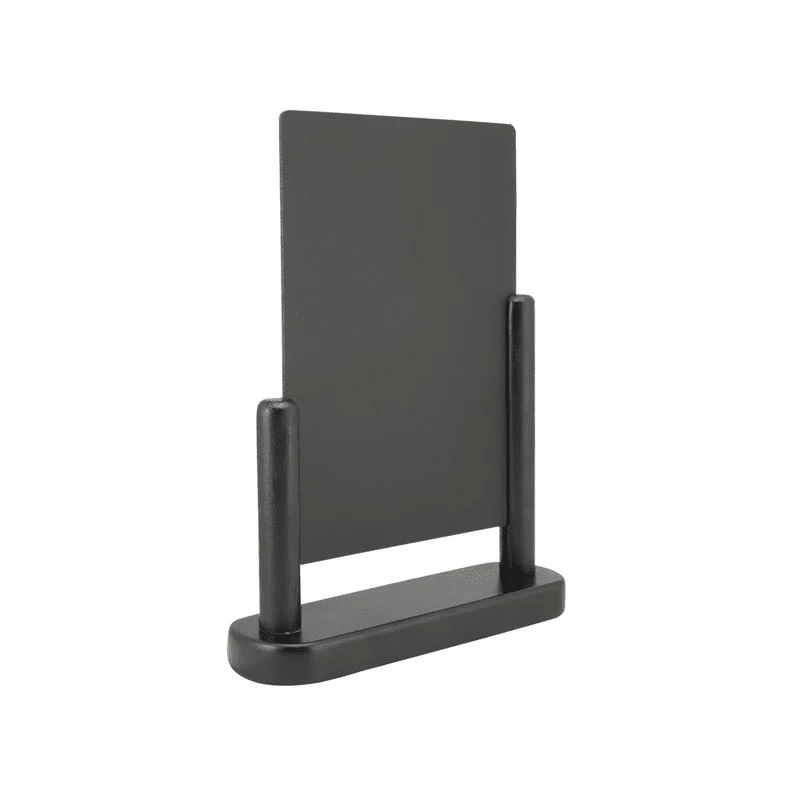 Securit® Tischkreidetafel mit Holzrahmen, Schwarz, DIN A6