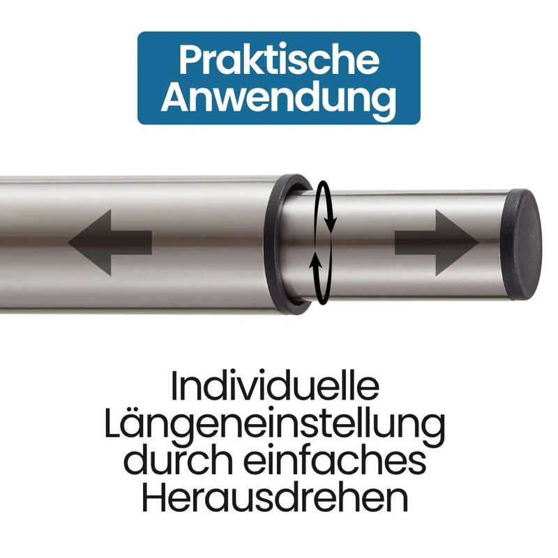 Möbelfüße höhenverstellbar Metall Edelstahl Optik Ø38mm Sofafüße