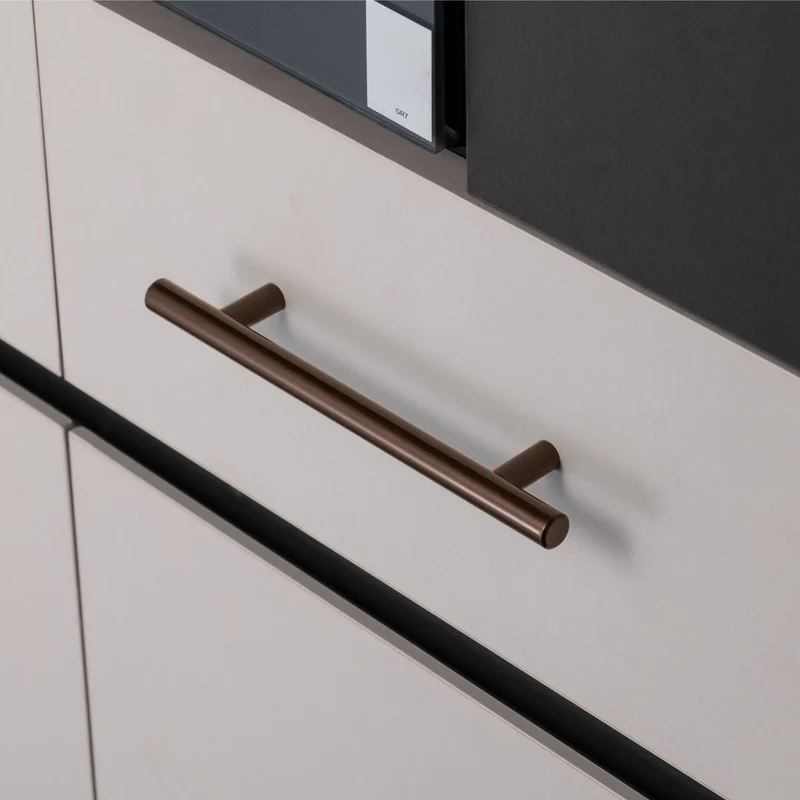 Möbelgriff Edelstahl Braun Stangengriff 10mm & 12mm Durchmesser