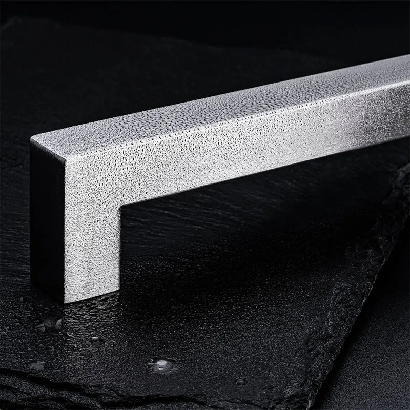 Möbelgriffe quadratisch Edelstahl gebürstet mit Profil 15x15mm