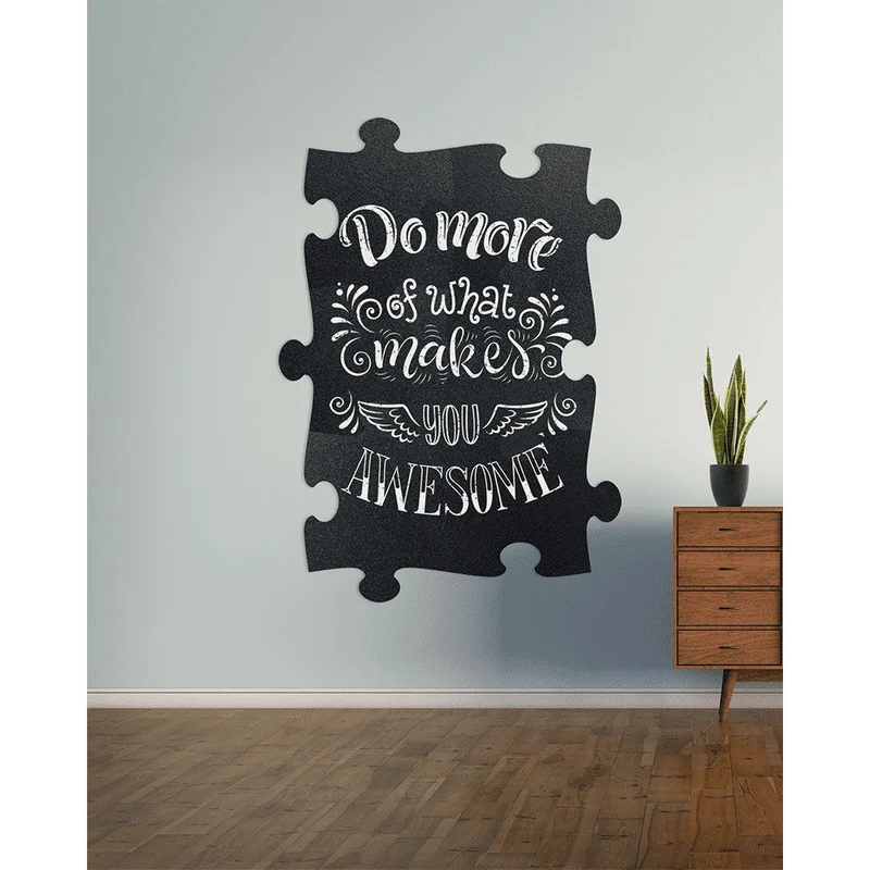 Securit® Wandkreidetafel Silhouette Puzzle, 6er-Set, 40x30cm
