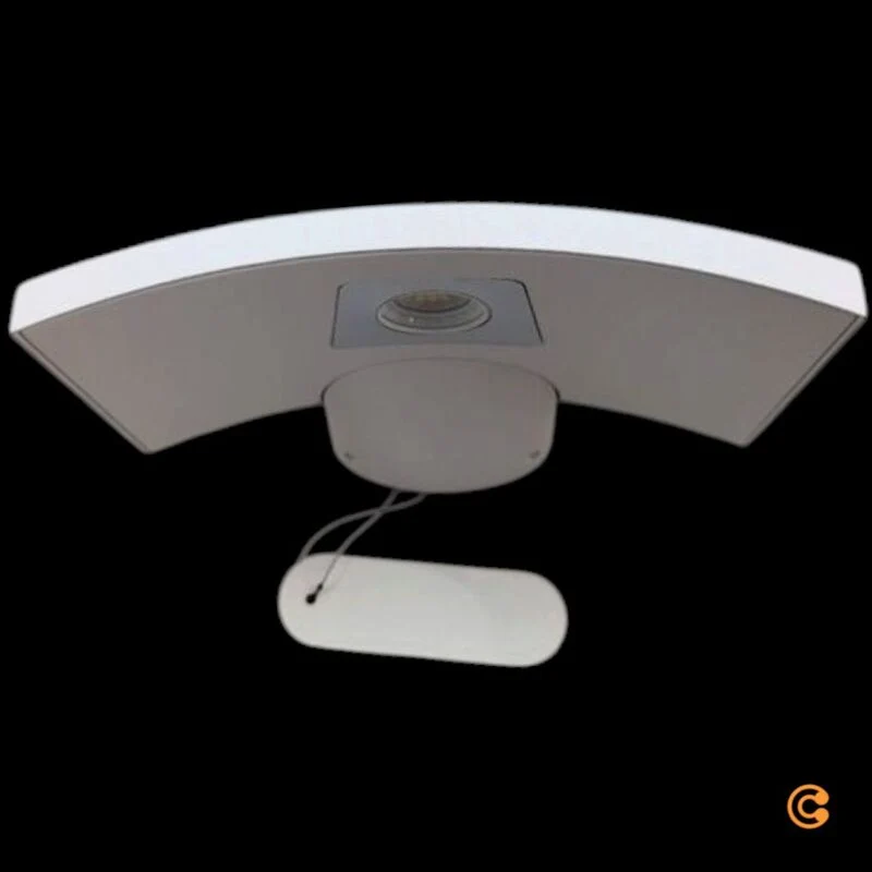 B-Ware Designer Wandleuchte Microsurf LED Lampe Neil Poulton Aluminium weiß 20W 3000K