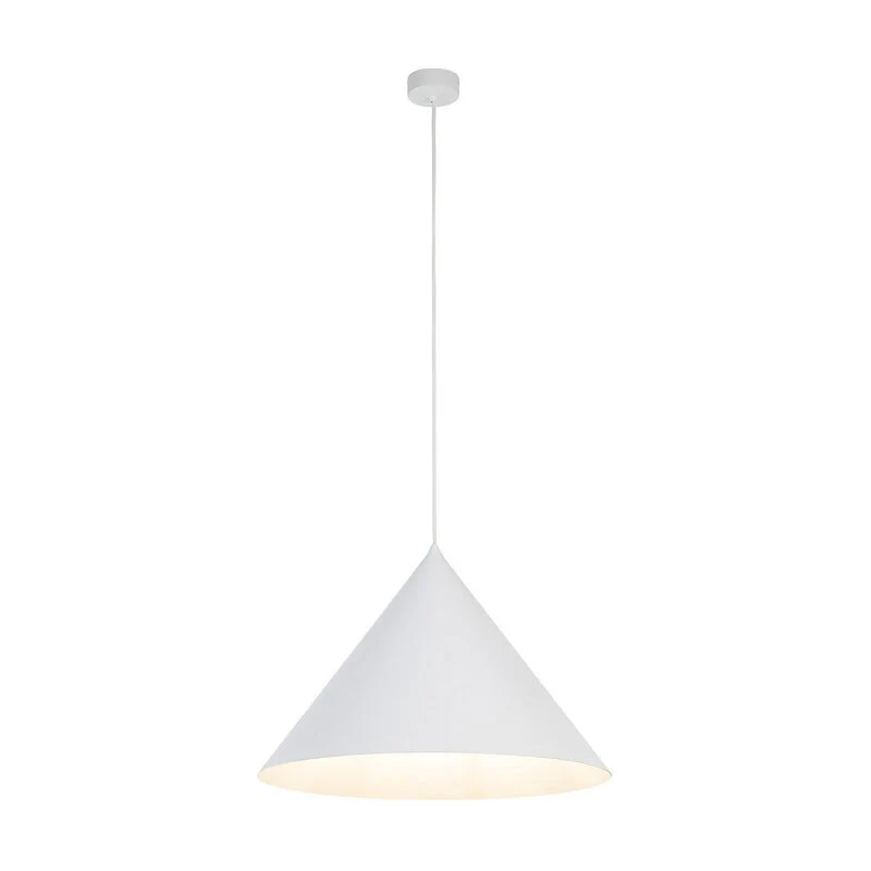 B-Ware TK Lighting Pendelleuchte Hängeleuchte Cono LED Lampe Leuchte E27 weiß Ø50cm