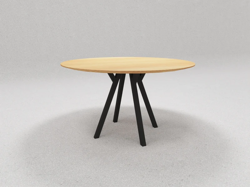 Tisch Panyo - Skulptur aus Holz und Stahl