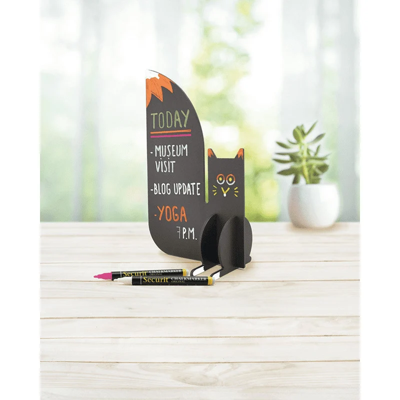 Securit® Tischkreidetafel 3D, "Eichhörnchen" zum Selbstaufbauen, 14x24cm