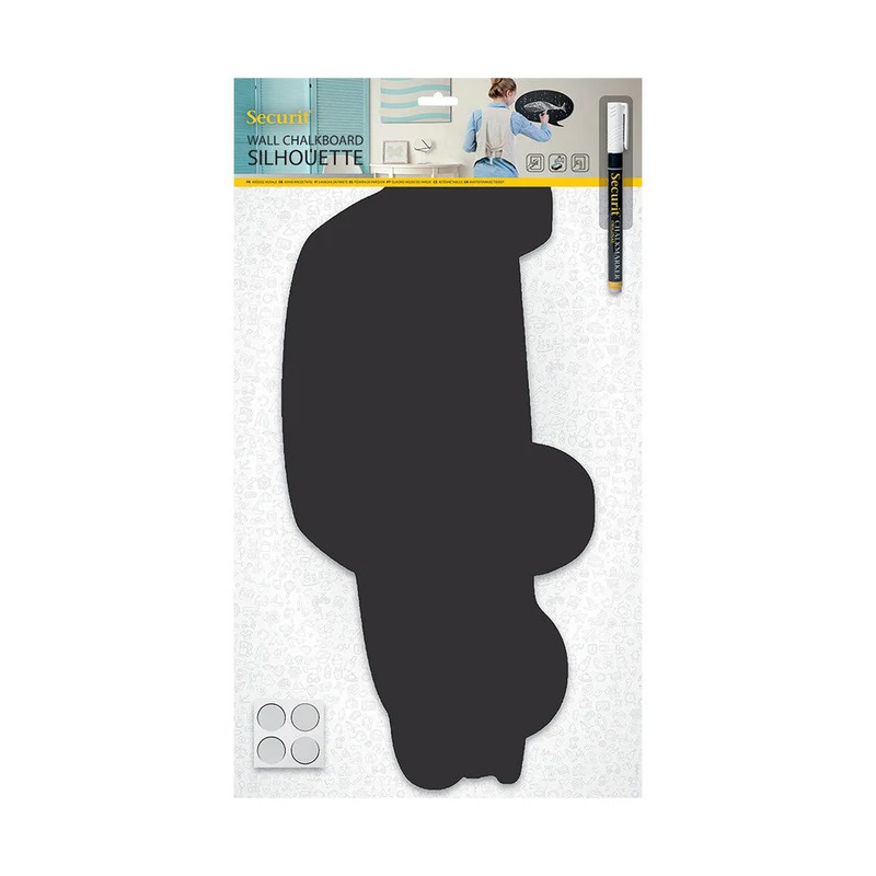 Securit® Wandkreidetafel Silhouette Auto, 50x19cm