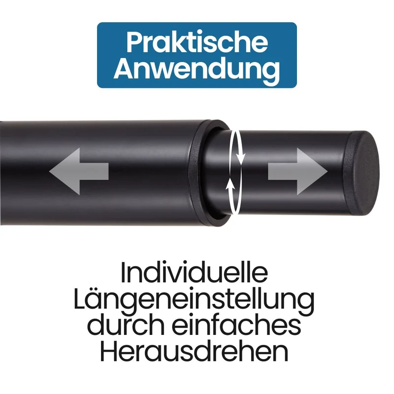 Möbelfüße Metall Schwarz-matt verstellbar Ø38mm Sofafüße Schrankfüße
