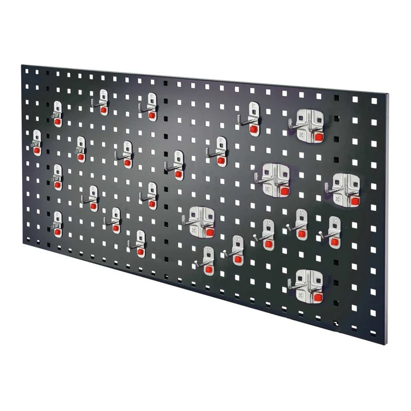 Kappes RasterPlan / ABAX Lochplatten Einsteigerset 8 RAL 7016 mit Werkzeughaltersortiment, 25-teilig
