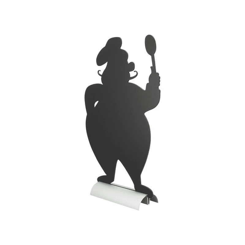 Securit®, Tischkreidetafel Aufsteller mit Aluminiumfuss, "Chefkoch" Form-Silhouette, 22x35cm