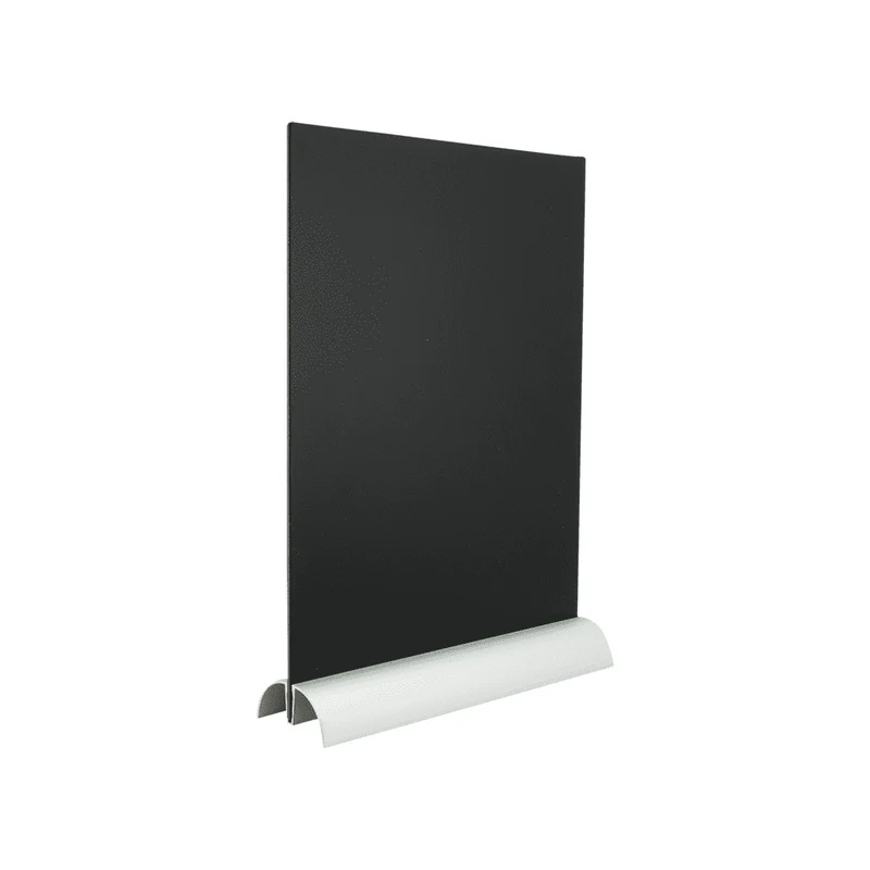 Securit®, Tischkreidetafel Aufsteller mit Aluminiumfuss, Eckige Form-Silhouette, austauschbare Tafel, DIN A4