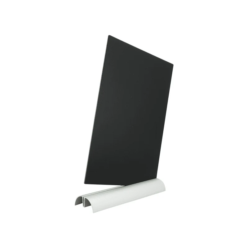Securit®, Tischkreidetafel Aufsteller mit Aluminiumfuss, Eckige Form-Silhouette, austauschbare Tafel, DIN A4