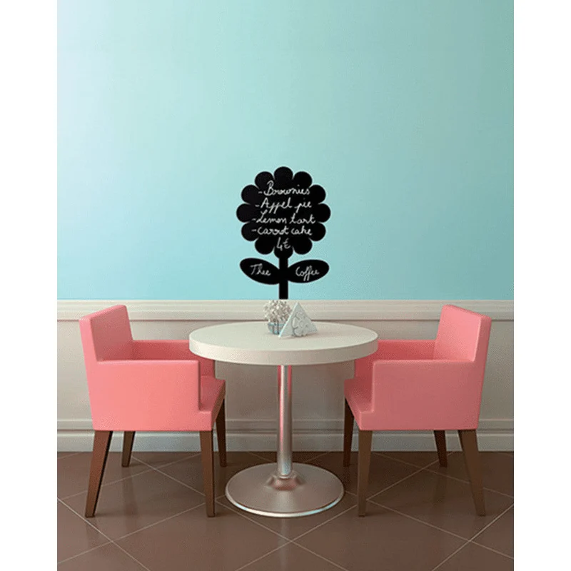 Securit® Wandkreidetafel Silhouette Blume, 28x43cm