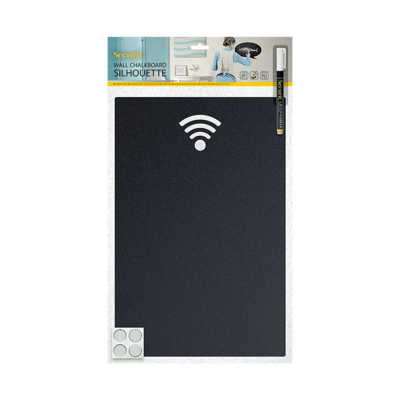 Securit® Wandkreidetafel Silhouette WiFi, 25x38cm