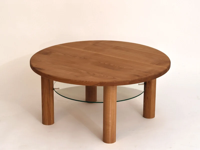 Couchtisch Rondo mit Glasablage