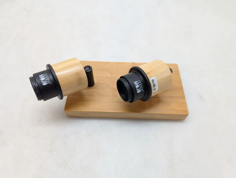 B-Ware GOOD&MOJO Tischleuchte Holz verstellbar 2-flammig LED Lampe Leuchte natur