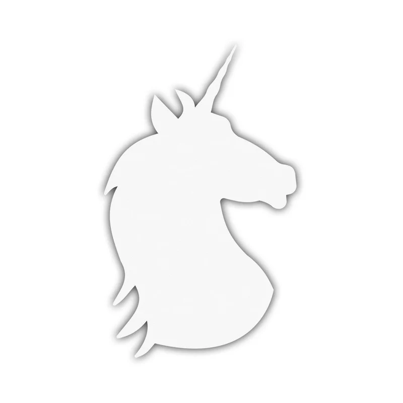 Securit® Wandkreidetafel Silhouette, Unicorn Weiss, 30x49cm