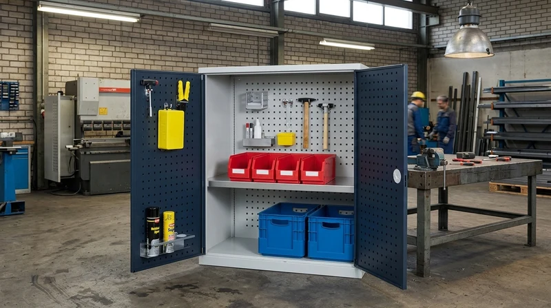 Werkzeugschrank | Mod. 2 | 1000 x 1000 x 500 mm | RAL 7035