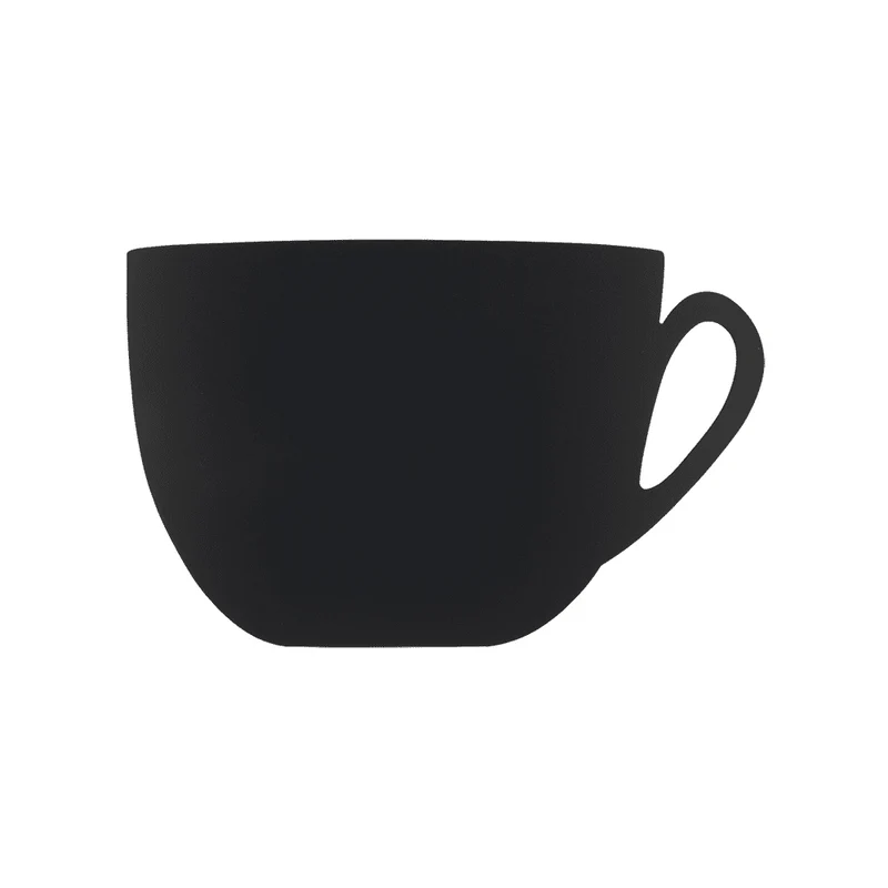 Securit® Wandkreidetafel Silhouette Kaffeetasse, 49x25cm