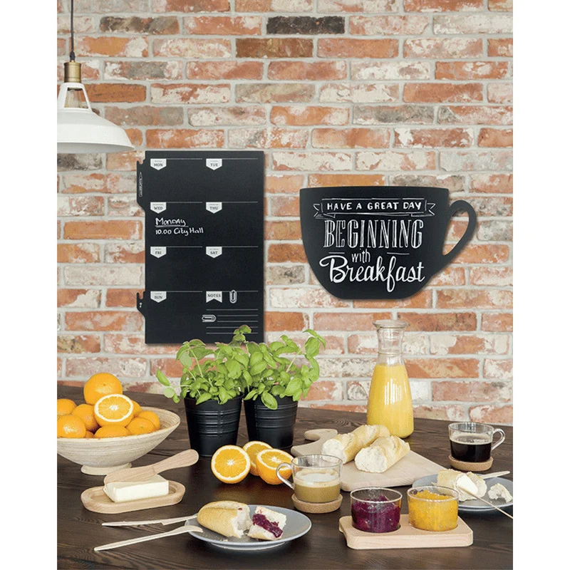 Securit® Wandkreidetafel Silhouette Kaffeetasse, 49x25cm