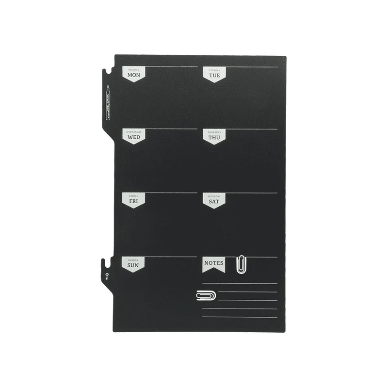 Securit® Wandkreidetafel Silhouette Wochenplaner, 30x50cm