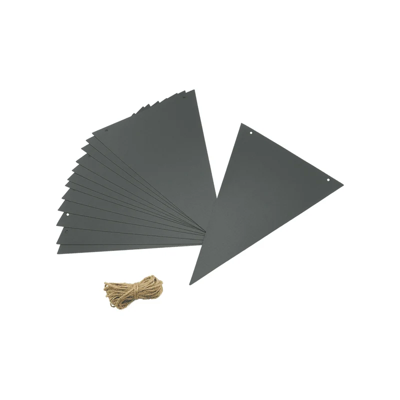 Securit® Wandkreidetafel Silhouette Wimpelkette, 12 Stk., 15x21cm