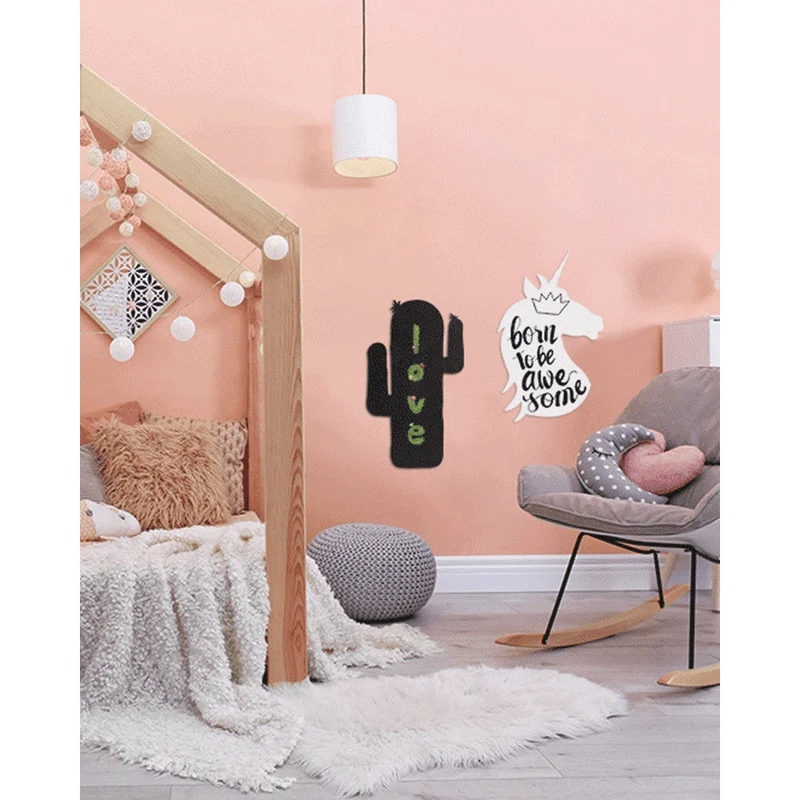 Securit® Wandkreidetafel Silhouette Kaktus, 28x48cm