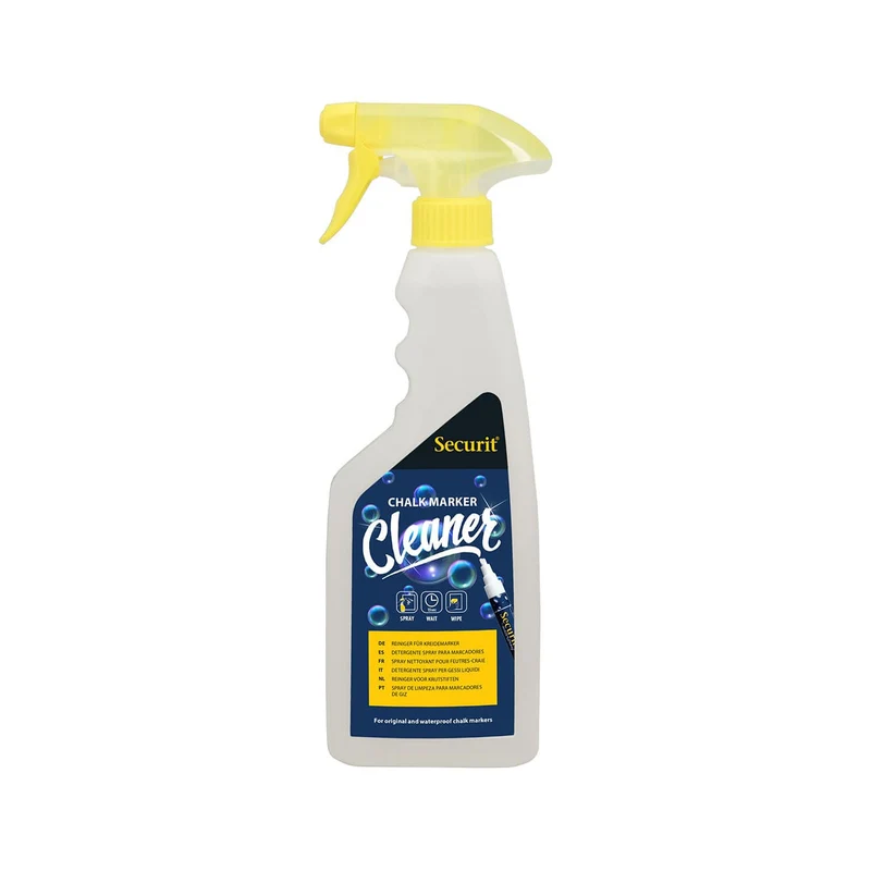Securit® Reinigungsspray für wasserfeste Kreidemarker, 500ml