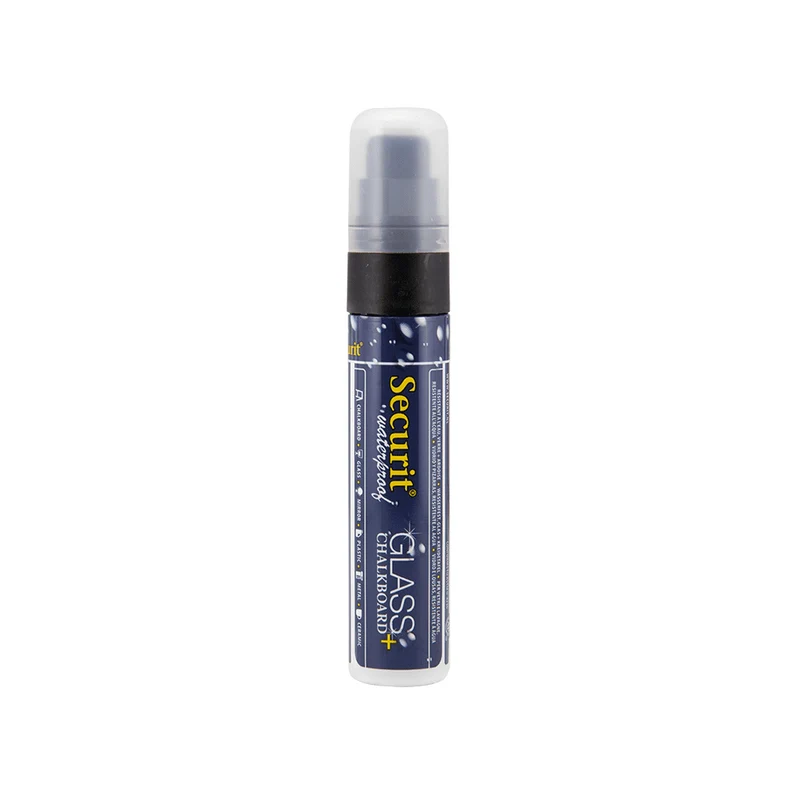Securit® Kreidemarker Wasserfest, 7-15mm, Einzeln, Schwarz