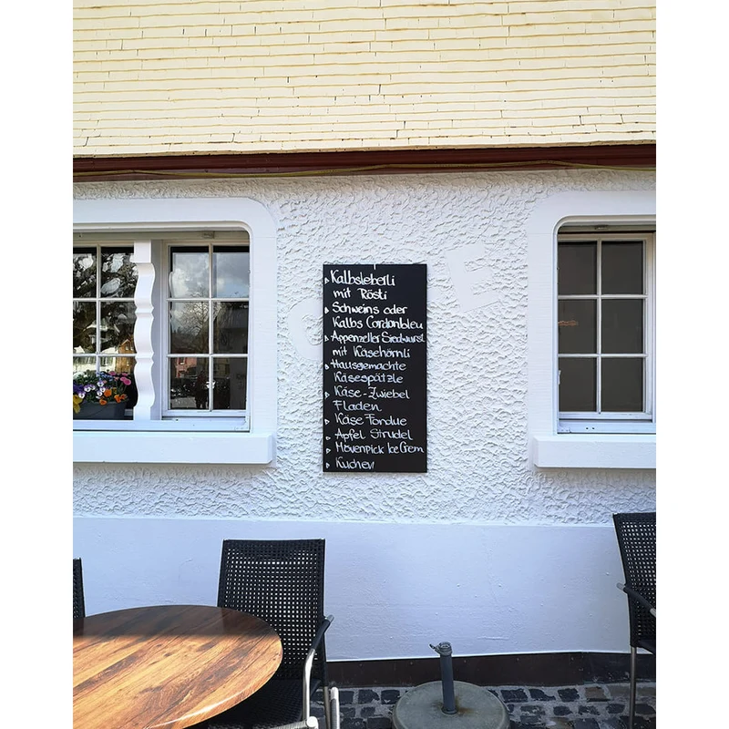Kreidetafel nach Mass, ohne Rahmen, Indoor