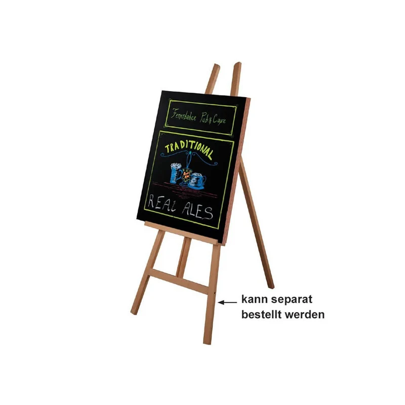 Wandkreidetafel ohne Rahmen, 40x60cm, Indoor