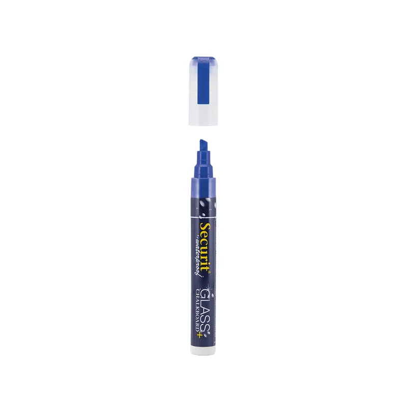 Securit® Kreidemarker Wasserfest, 2-6mm, Einzeln, Blau