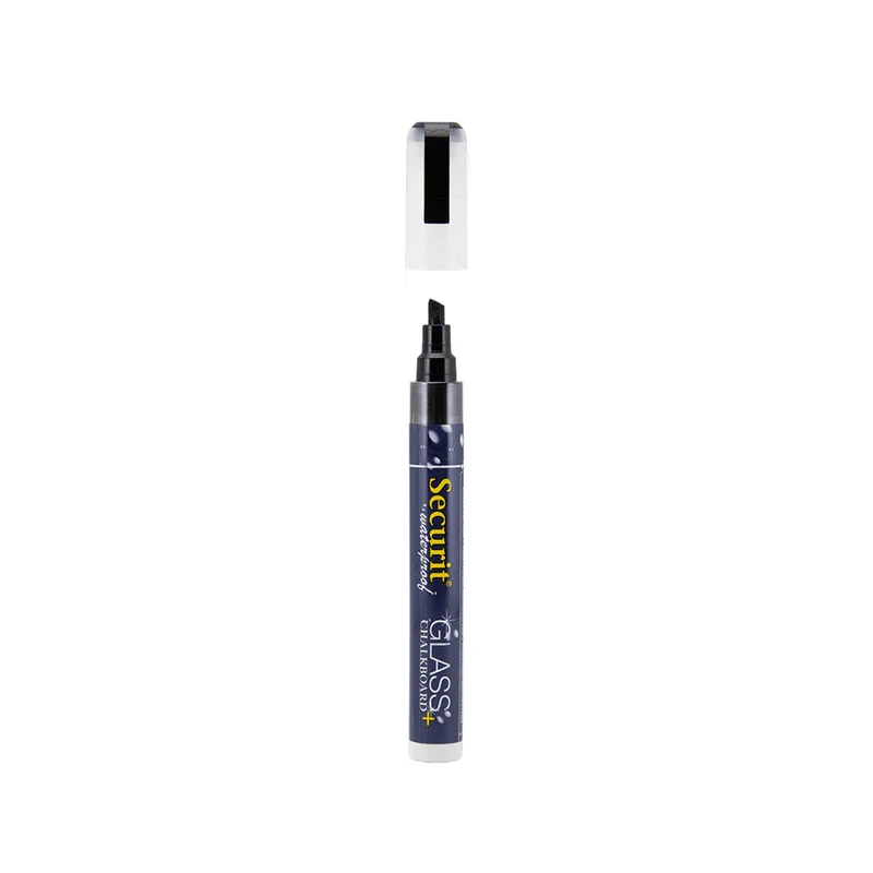 Securit® Kreidemarker Wasserfest, 2-6mm, Einzeln, Schwarz