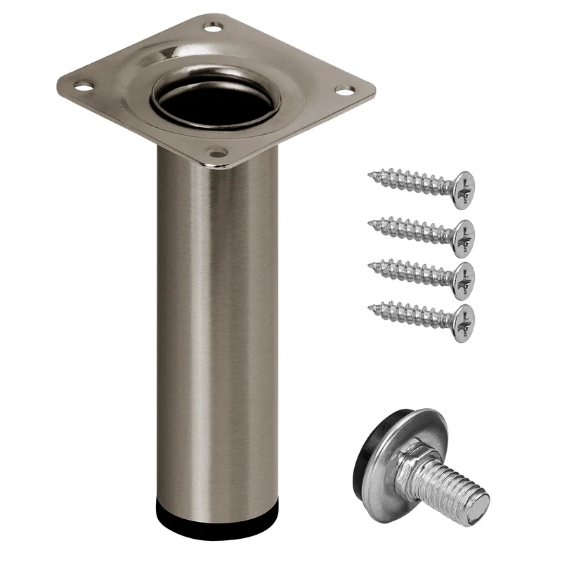 Möbelfüße Edelstahl Metall verstellbare Füße Ø30mm Durchmesser