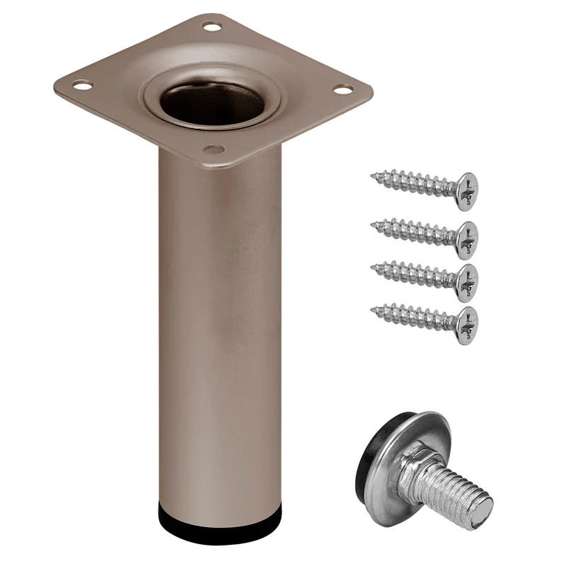 Möbelfüße Edelstahl Matt 30mm Durchmesser Schrankfüsse verstellbar